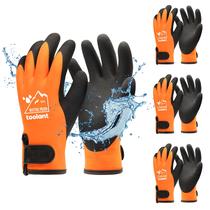 Luvas impermeáveis Toolant Winter Work 3 pares Orange M Luvas impermeáveis Toolant Winter Work 3 pares Orange M
