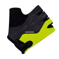 Luvas Infantil DaMatta Ciclismo Dedo Curto Amarelo/Preto