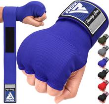 Luvas internas de boxe de treinamento, envoltórios para mãos, azul RDX (médio) Luvas internas de boxe de treinamento, envoltórios para mãos, azul RDX (médio)