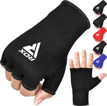 Luvas internas de boxe, envoltórios de mão, protetor de punho RDX, preto