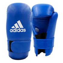 Luvas Kickboxing adidas de semi-contato Blue WAKO Approved