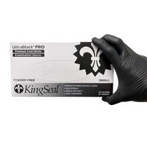 Luvas KingSeal UltraBlack-PRO de nitrilo médio 5mil 1000 unidades