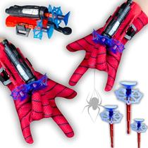 Luvas Lança Dardos Kit 2 Brinquedo Homem Ar4nha