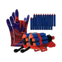 Luvas Lançadoras De Teia De Aranha Para Adultos, Brinquedo De Cosplay Com Dardos Adesivos Para