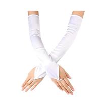 Luvas Longas De Cetim Femininas Sem Dedos Estilo Retrô Alta Elasticidade Acessórios Para Vestidos De Luvas Longas De Cetim Femininas Sem Dedos Estilo Retrô Alta Elasticidade Acessórios Para Vestidos De