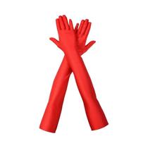 Luvas Longas De Ópera Para Mulheres Em Preto, Branco E Vermelho, Para Cosplay, Festa, Fantasia E