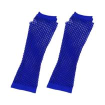 Luvas Longas De Rede Para Mulheres, Estilo Punk Rock, Sem Dedos, Aquecedores De Braço Para Festas Em