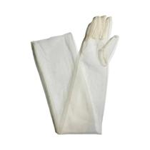 Luvas Longas De Tule Transparente Para Casamento, Ultrafinas, Elásticas, De Dedo Inteiro, Em Malha,