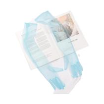 Luvas Longas De Tule Transparente Pretas E Brancas, Respiráveis, De Malha Elástica, Para Noivas,