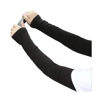Luvas Longas Femininas De Inverno Quentes Com Proteção Grossa Para Cotovelo E Sem Dedos