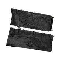 Luvas Longas Pretas Góticas Unissex Sem Dedos Para Mulheres E Homens, Acessórios Sexy Para