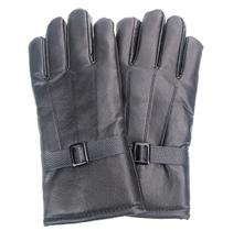 Luvas Masculina Executiva Couro Preto Touch Inverno Luxo Forrada Motociclista