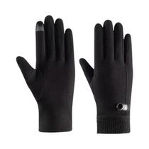 Luvas Masculinas De Inverno Com Tela Sensível Ao Toque, Forradas De Veludo, Quentes, Para Ciclismo