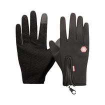 Luvas Masculinas De Inverno Quentes Com Tela Sensível Ao Toque, Zíper Antiderrapante Para Pesca Ao