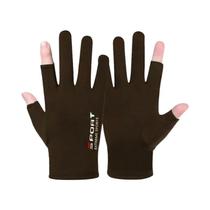 Luvas Masculinas De Verão Em Seda Gelada Com Proteção Solar Para Dirigir, Pescar, Pedalar E