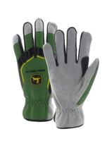 Luvas Masculinas John Deere JD00035-2XL - Couro Bovino, Resistentes a Cortes, Ajuste Flexível