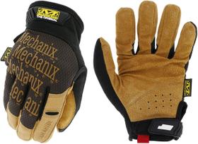 Luvas Mechanix Wear: couro original marrom/preto, tamanho L