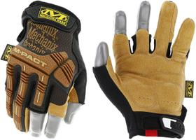 Luvas Mechanix Wear M-Pact Leather Framer marrom/pretas pequenas