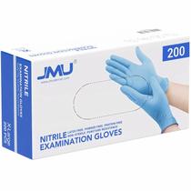 Luvas médicas de nitrilo JMU 200, tamanho médio, sem látex, azuis