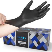 Luvas médicas Hand-E Touch Black Nitrile 5g Medium 100 unidades Luvas médicas Hand-E Touch Black Nitrile 5g Medium 100 unidades