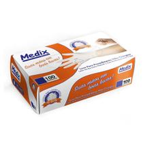 Luvas Medix Látex Branco com Pó Alta Sensibilidade 100 Unid Luvas Medix Látex Branco com Pó Alta Sensibilidade 100 Unid