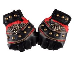 Luvas Meio Dedo Motoqueiro Bike Caveira Pirata-tático Luvas Meio Dedo Motoqueiro Bike Caveira Pirata-tático