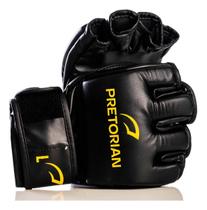 Luvas MMA Elite Preto e Amarelo Pretorian Cor:Preto+AmareloTamanho:MGênero:Unissex