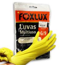 Luvas Multiuso Latex G 9 Foxlux Amarela Luvas Multiuso Latex G 9 Foxlux Amarela