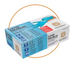 Luvas Nitrílica G Azul Caixa