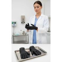 Luvas Nitrílicas Pretas Antiderrapantes Tamanho P 100 Un