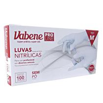Luvas Nitrílicas Vabene Pro Line Sem Pó Tam:m C/100 Uni Branca Ref.:3084 Luvas Nitrílicas Vabene Pro Line Sem Pó Tam:m C/100 Uni Branca Ref.:3084
