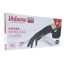 Luvas Nitrílicas Vabene Pro Line Sem Pó Tam:p C/100 Uni Preta Ref.:3071 Luvas Nitrílicas Vabene Pro Line Sem Pó Tam:p C/100 Uni Preta Ref.:3071