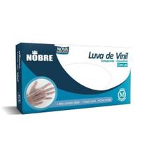 Luvas nobre vinil gastronomica m c/po c/100 Luvas nobre vinil gastronomica m c/po c/100