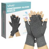 Luvas para artrite Vive Textured Fingerless Compression M