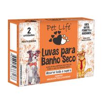 Luvas Para Banho Seco Pet Absorve Toda A Sujeira 2 Unidades Pet Life