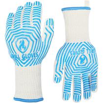 Luvas para churrasco QUWIN Extreme Heat Resistant 800C Blue