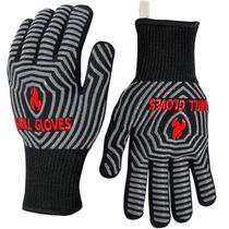 Luvas para churrasco QUWIN Extreme Heat Resistant 800C Cinza Luvas para churrasco QUWIN Extreme Heat Resistant 800C Cinza