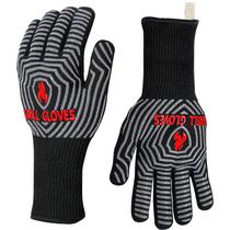 Luvas para churrasco QUWIN, silicone de 800 C extremamente resistente ao calor