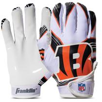 Luvas para receptores de futebol Franklin Sports Cincinnati Bengals