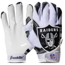 Luvas para receptores de futebol Franklin Sports Las Vegas Raiders