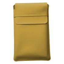 Luvas Pasta Capa Case Para Notebook Couro Amarelo - 13