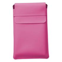 Luvas Pasta Capa Case Para Notebook Couro Rosa Pink - 15