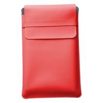 Luvas Pasta Case Capa Para Notebook material sintético Vermelho Premium 13, 15,6 e 17