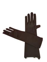 Luvas pretas compridas 30cm fantasia Luvas pretas compridas 30cm fantasia