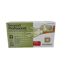 Luvas proced latéx c pó descarpack 100un