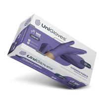 Luvas proced latéx c pó unigloves purple 100un Luvas proced latéx c pó unigloves purple 100un