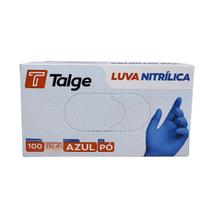 Luvas proced nitrílica talge azul 100un - master c 10