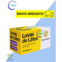 Luvas Procedimento Látex Com Pó Tamanho M.