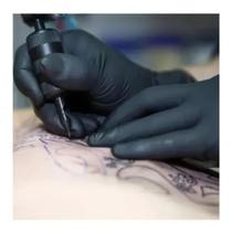 Luvas Profissionais Black 20 Unidades (10 PARES) Ambidestras Tamanho , M, SANTA CLARA