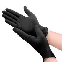 Luvas profissionais cabeleireiros latex preto M 20UN marco boni